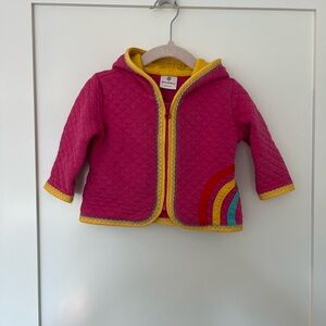Hanna Andersson Vibrant Pink and Yellow Jacket